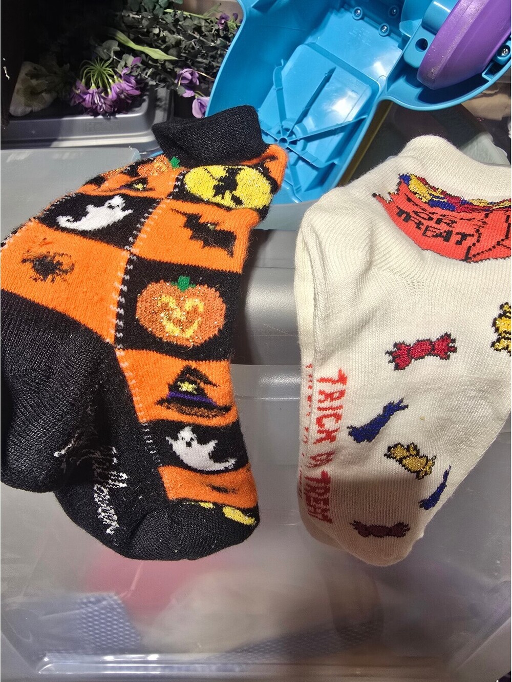 Halloween Themed Ankle Socks Set with Pumpkin, Ghost, and Candy Designs